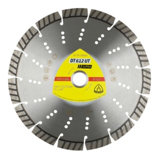 DT 612 UT Disques à tronç. Diamanté Klingspor 150 x 2,4 x 22,23 mm 11 segments 33 x 2,4 x 12 mm, Standard turbo