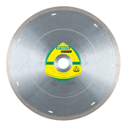 Klingspor DT 900 FL Diamanttrennscheiben 350 x 2,2 x 30 mm 2,2 x 7 mm geschl. Rand m. Laserschlitzen