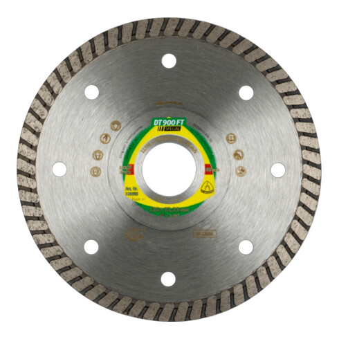 Klingspor DT 900 FT Diamanttrennscheiben, 230 x 2 x 22,23 mm 2 x 7 mm, geschlossener Rand Turbo