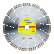 Klingspor DT 900 U Diamanttrennscheiben, 180 x 2,6 x 22,23 mm 11 Segmente 42 x 2,6 x 12 mm, Standard Turbo