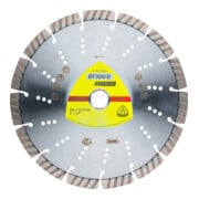 Klingspor DT 900 U Diamanttrennscheiben, 230 x 2,6 x 22,23 mm 15 Segmente 42 x 2,6 x 12 mm, Standard Turbo