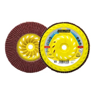 Klingspor Fächerschleifscheibe SMT 975 125mm M14 gewolbt Keramikkorund K60