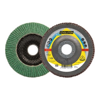 Klingspor Fächerschleifscheibe SMT 976 125x22,23mm gewölbt K80 Keramikkorund K80