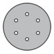 Klingspor Klettscheibe PS22K GLS 3 150mm K180 5Stk.-5