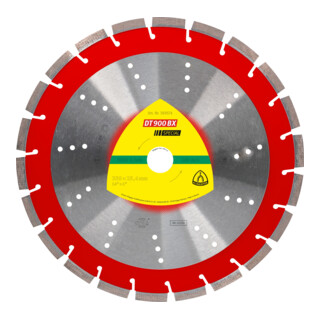 Klingspor Lame diamantate DT 900 BX, 400x3,6x25,4mm, 26 segmenti 40x3,6x12mm, dentellatura standard