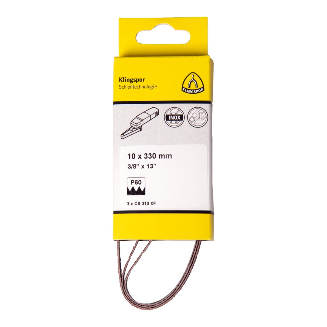 Klingspor Nastri CS 310 XF, 10x330mm, grana 60, F4G, Hobbistica-confez. retail