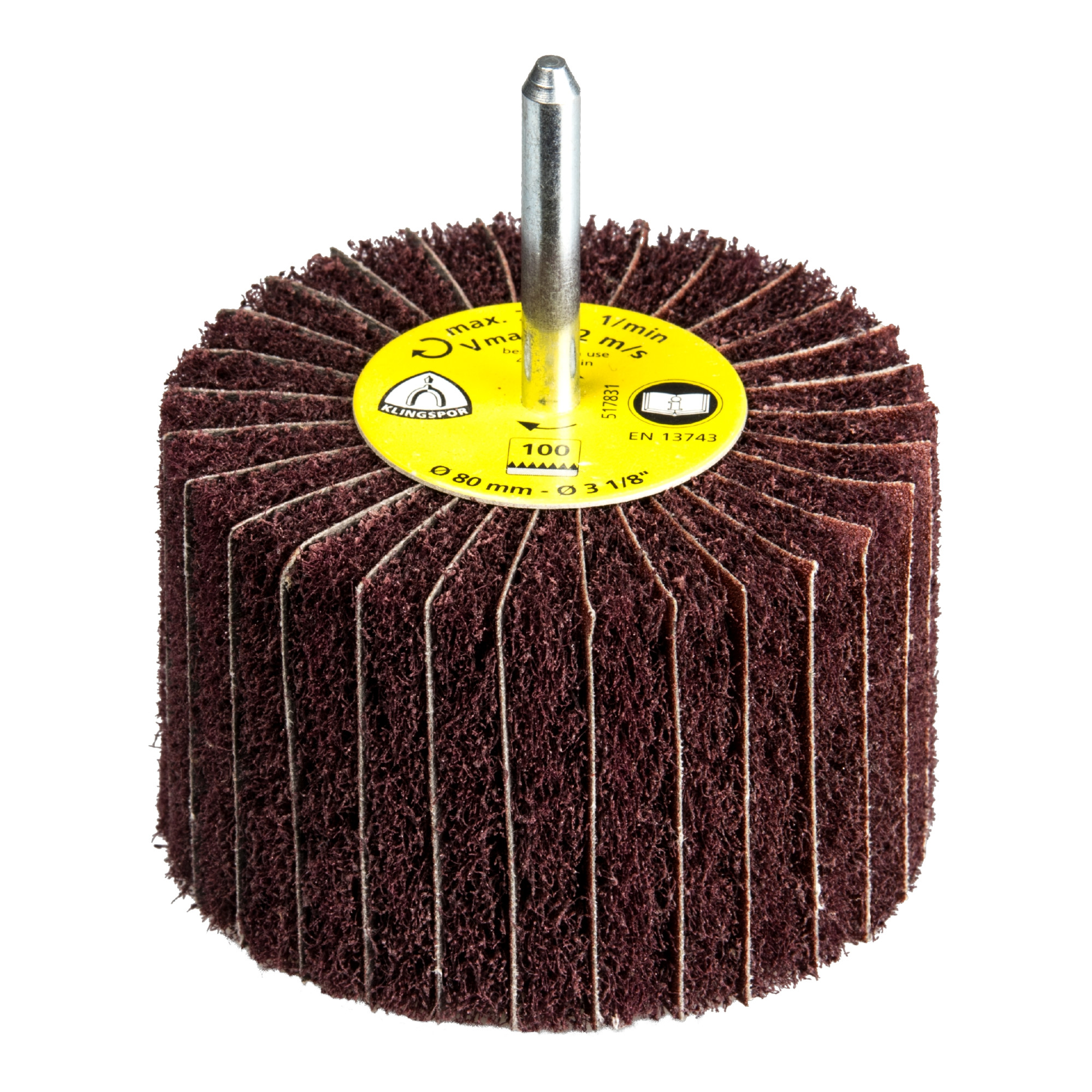 Klingspor NCS 600 Vliesmopstifte Kombination, 60 x 50 x 6 mm Korn 60 Coarse, rotbraun