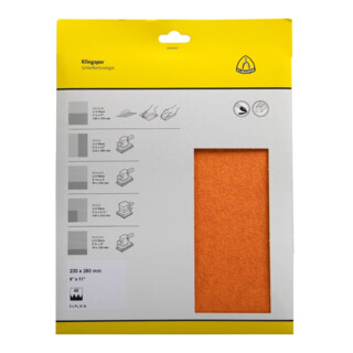 Klingspor Papier abrasif PL31 (5 pcs) 230x280mm K 40
