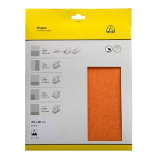 Klingspor Papier abrasif PL31 (5 pcs) 230x280mm K120