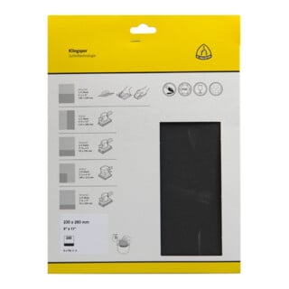 Klingspor Papier abrasif PS11A K 400 230x280mm 5 pcs.