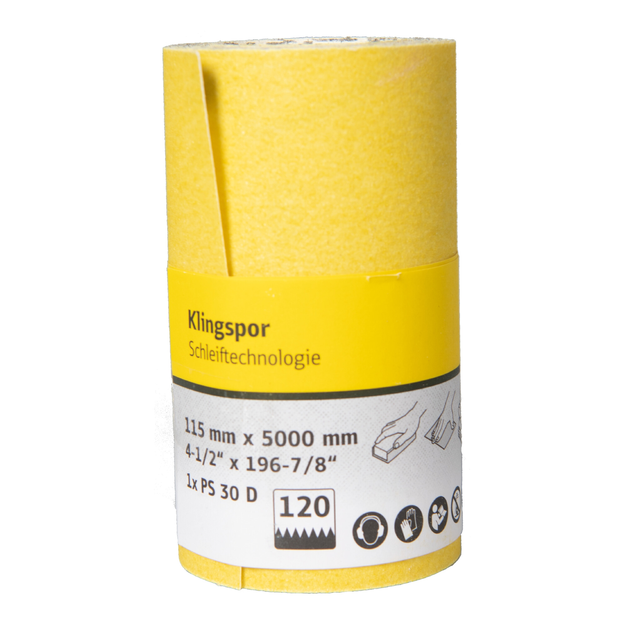 Klingspor PS 30 D Rollen, 115 x 5000 mm Korn 40