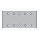 Klingspor Streifen / kletthaftend PS 33 BK, LxB 115X230