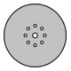 Disque abrasif Klingspor PS 33 CK 225 mm grain 100 forme du trou GLS38-4