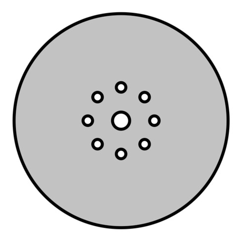 Disque abrasif Klingspor PS 33 CK 225 mm grain 120 forme du trou GLS38