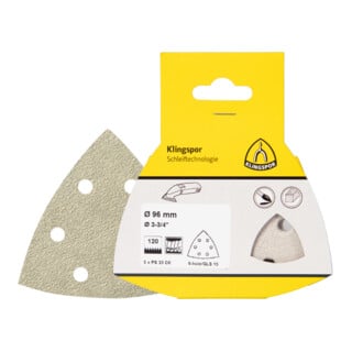 Klingspor PS 33 CK Scheiben kletthaftend, 96 mm Korn 80 Lochform GLS15, SB-verpackt im Reiter