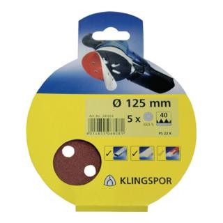 Klingspor Scheibe / kletthaftend SB-Verpackt PS 22 K, L 115, Korn 80