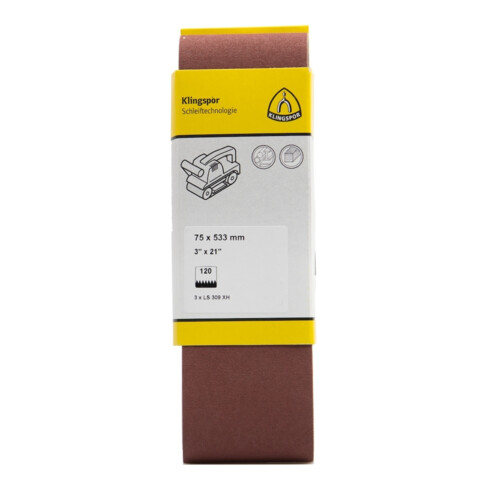 Klingspor Schleifband LS309XH K180 75x533mm 3Stck.