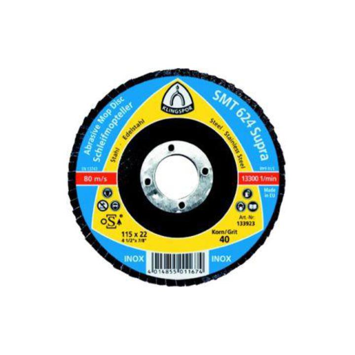 Klingspor Schleifmopteller SMT 624 180 x 22,23 mm Korn 40 gewölbt