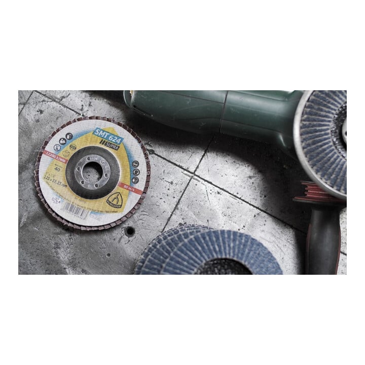 Klingspor Schleifmopteller SMT624 180mm K60 gewölbt