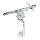 Klinkenset 260mm galvanisch,gelb verz.f.Flechtzaun- u.leichte Holztore GAH-3