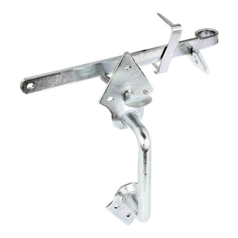 Klinkenset 260mm galvanisch,gelb verz.f.Flechtzaun- u.leichte Holztore GAH