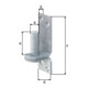 Kloben auf Platte 16x13mm TZN GAH-1