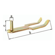 Kloben z.Einmauern 20x284mm TZN GAH-1
