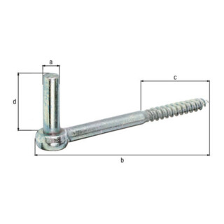 Gustav Alberts Kloben zum Einschrauben J-Haken