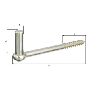 Gustav Alberts Kloben zum Einschrauben J-Haken