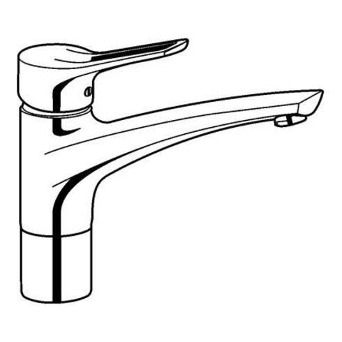 Kludi Spültisch-Bajonett-Einhandmischer MX DN 15 chrom