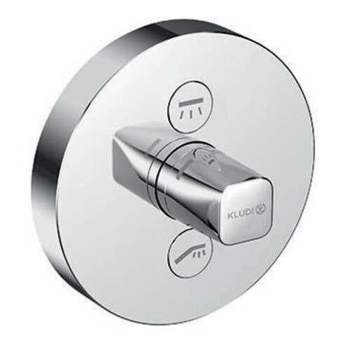 Kludi UP-Wanne-/Brause-Armatur PUSH Feinbau-Set m FE rund chr