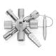 KNIPEX 00 11 01 TwinKey® Schaltschrankschlüssel der Standard Schaltschrankschlüssel 92 mm-1