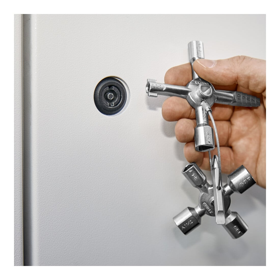KNIPEX 00 11 01 TwinKey® voor gewone kasten en sluitsystemen 92 mm