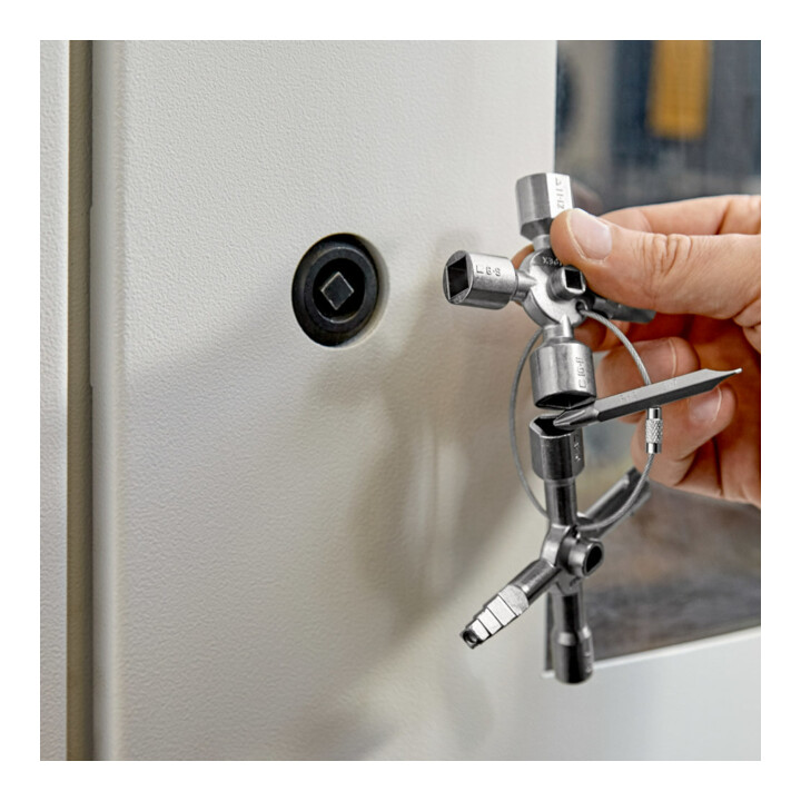 KNIPEX 00 11 01 TwinKey® voor gewone kasten en sluitsystemen 92 mm