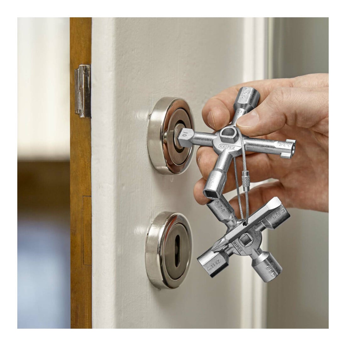 KNIPEX 00 11 01 TwinKey® voor gewone kasten en sluitsystemen 92 mm