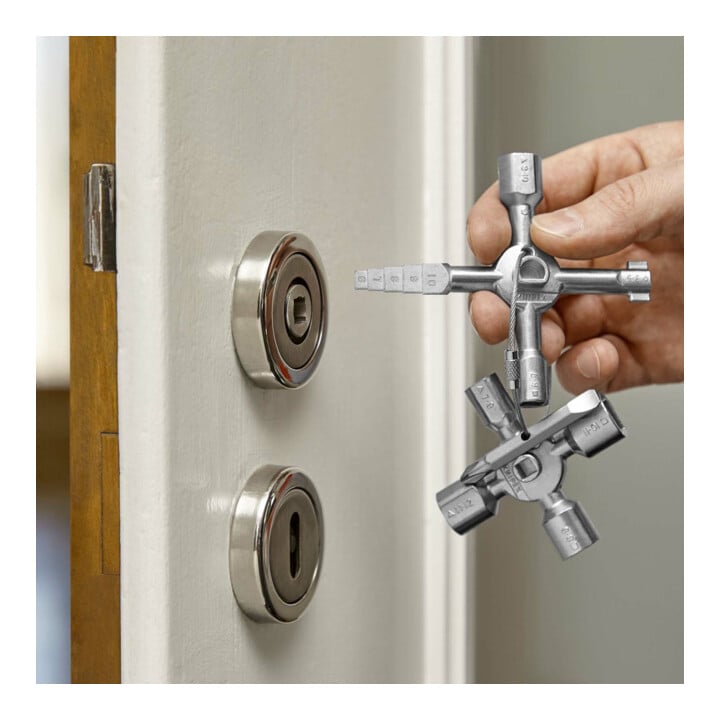 KNIPEX 00 11 01 TwinKey® voor gewone kasten en sluitsystemen 92 mm