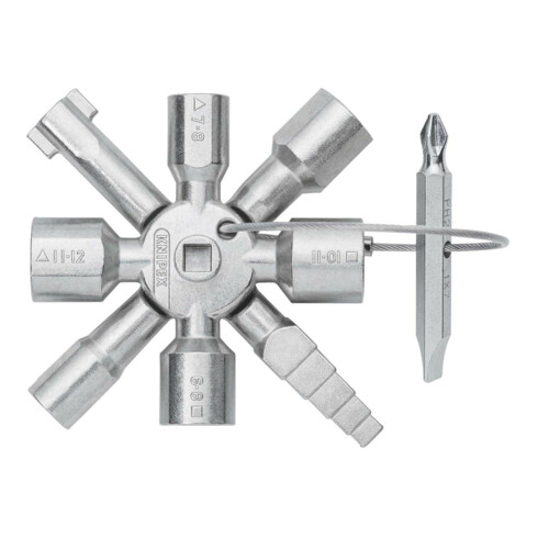 KNIPEX 00 11 01 TwinKey® voor gewone kasten en sluitsystemen 92 mm