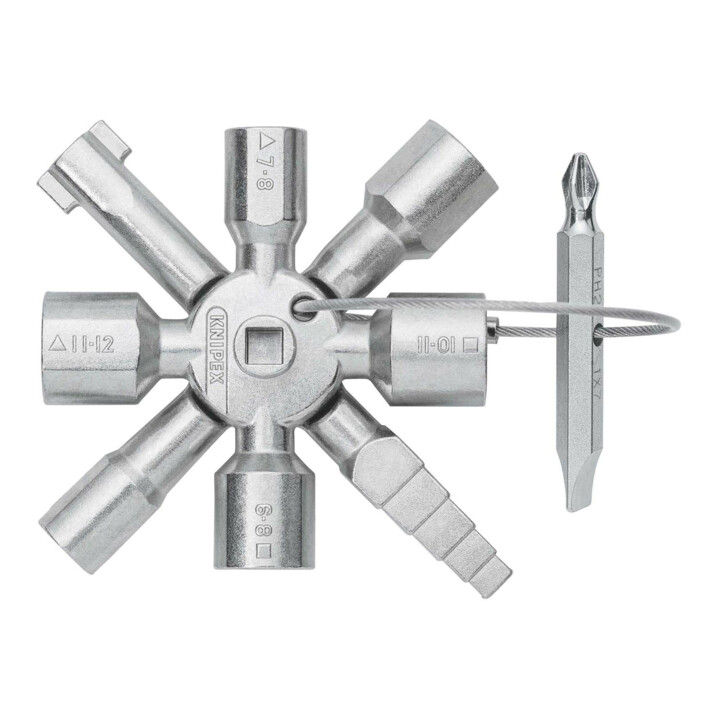 KNIPEX 00 11 01 TwinKey® voor gewone kasten en sluitsystemen 92 mm