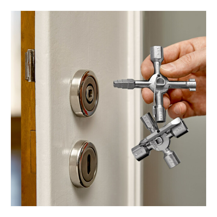 KNIPEX 00 11 01 TwinKey® voor gewone kasten en sluitsystemen 92 mm