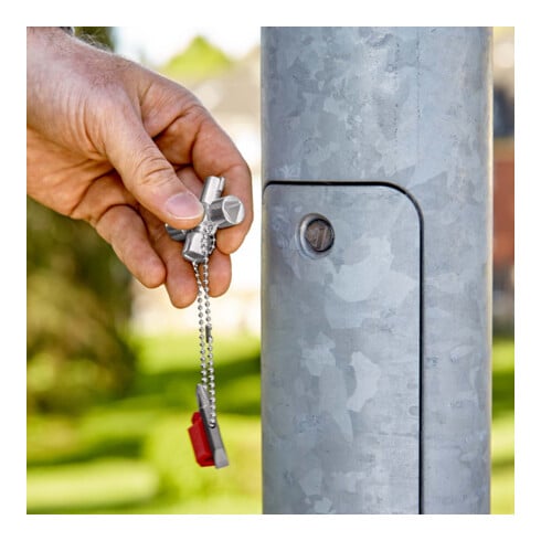 KNIPEX 00 11 02 Bedieningskastsleutel voor gemeenschappelijke kasten en afsluitsystemen 44 mm