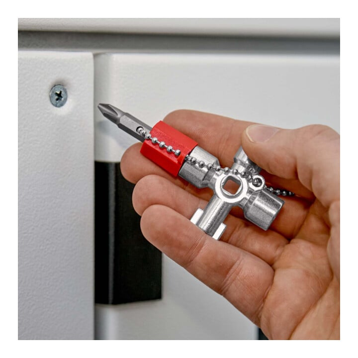 KNIPEX 00 11 02 Bedieningskastsleutel voor gemeenschappelijke kasten en afsluitsystemen 44 mm