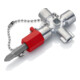 KNIPEX 00 11 02 Schaltschrank-Schlüssel für gängige Schränke und Absperrsysteme 44 mm-1
