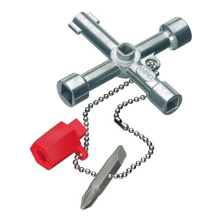 KNIPEX 00 11 03 Bedieningskastsleutel voor gemeenschappelijke kasten en afsluitsystemen 76 mm