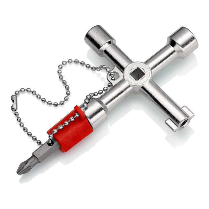 KNIPEX 00 11 03 Bedieningskastsleutel voor gemeenschappelijke kasten en afsluitsystemen 76 mm