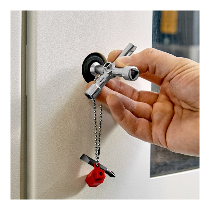 KNIPEX 00 11 03 Bedieningskastsleutel voor gemeenschappelijke kasten en afsluitsystemen 76 mm