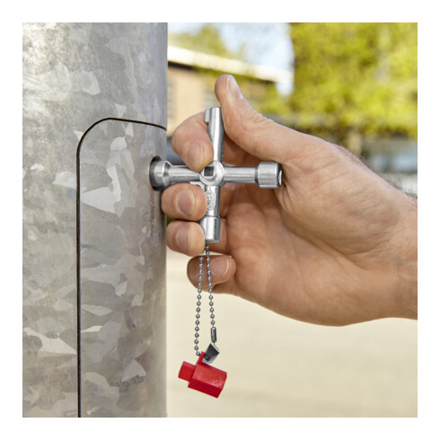 KNIPEX 00 11 03 Bedieningskastsleutel voor gemeenschappelijke kasten en afsluitsystemen 76 mm