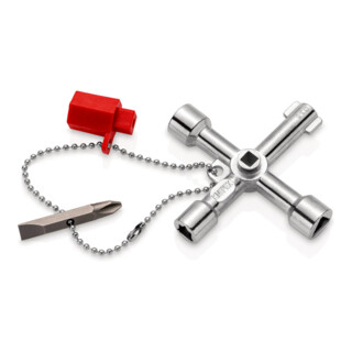 KNIPEX 00 11 03 Schaltschrankschlüssel der Standard Schaltschrankschlüssel 76 mm