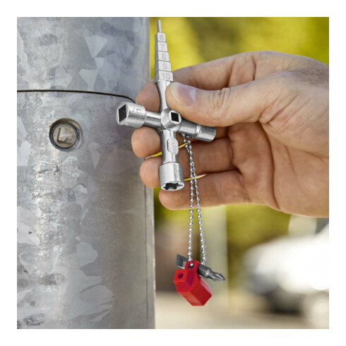 KNIPEX 00 11 04 Profi-sleutel voor gewone afsluitsystemen 90 mm