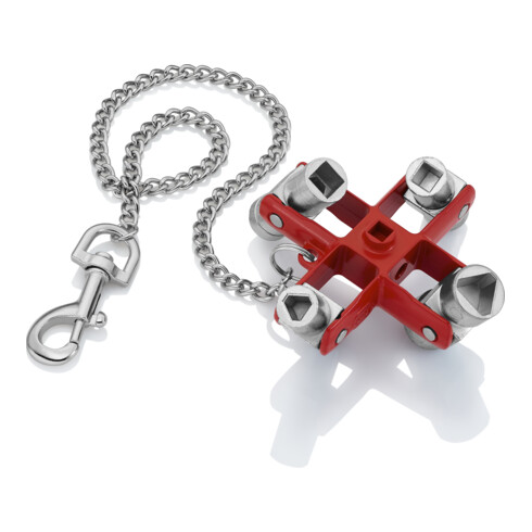 KNIPEX 00 11 06 Universal-Schlüssel für gängige Schränke und Absperrsysteme 90 mm