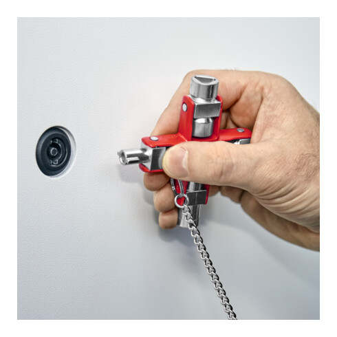 KNIPEX 00 11 06 Universele sleutel voor gewone kasten en sluitsystemen 90 mm